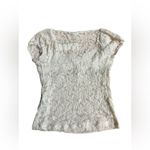 Urban Outfitters  Women's Ivory Lace Floral Crop‎ Top Size S Photo 4