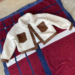 Riley & Rae White Faux Leather Trim Fleece Sherpa Coat Jacket NWT
Women’s XXL Brown Photo 0