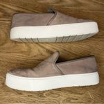 Vince  Brenden Suede Slip-On Platform Sneaker Taupe Women’s Size 10 Photo 7