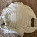 SheIn White Mock Neck Sweater  Photo 0