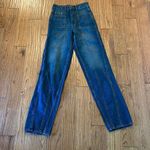 ZARA seam front high rise tapered straight leg jeans 2 Photo 9
