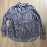 Rock & Republic  Women’s Blue Twill Button Down Size XL Photo 0