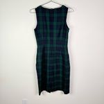 J.Crew Black Watch Plaid Wool Sleeveless Sheath Dress Photo 4
