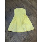 Lilly Pulitzer Lilly Pulitzer Yellow Blossom Dress Pineapple Juice strapless floral lined zip Photo 1