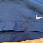 Nike  Women’s Size Medium (8-10) Navy Nylon Jogging Shorts‎ With Accent Stripes Photo 9