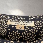 Giorgio Armani Vtg  Silk Floral Button Down‎ Peasant Oversized Blouse Sz US 8 Photo 2