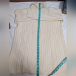 Jeanne pierre Vintage  Angora Wool Blend Knit Turtle Neck Sweater Medium Cream Photo 6