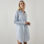 Rails  Sawyer Light Vintage Wash Long Sleeve Button Front Dress Photo 1