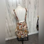 Floral over all dress Brown Size L Photo 3