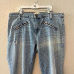 Current/Elliot the silverlake zip ticker destroy distressed light wash jeans 32 Photo 2