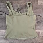 Lulus Kessa Olive Green Bustier Tank Top Photo 3