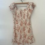 Prómesa Promesa Flowers In The Wind Mini Smocked Baby Doll Dress Cream Orange FLORAL S Photo 8