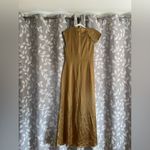 Acler Ramshaw Golden Moss Maxi Dress Gold Size 12 Photo 7