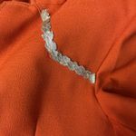 Vintage 70s Burnt Orange Blazer Jacket Dagger Collar Embellishments Formal Size XL Photo 9