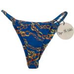 Bayu The Label Melati Blue Swim Bikini Bottom NWT Size M Photo 1