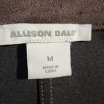 Allison Daley  Brown Faux Suede Jacket Medium Photo 8