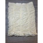 Y2K Yellow Lace Mini Skirt Melograno Rico Feminine Womens‎ Medium Pencil Skirt Photo 4