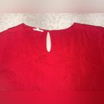 Maurice's Vibrant Red Puff Sleeve Blouse Photo 1