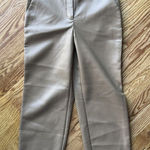 Aritzia  Babaton Command Cropped Mid-rise Vegan Leather Tan Trousers‎ Size 4 Photo 0