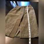 Oscar de la Renta Rare Vintage Olive Wool Tweed Pencil Skirt Sz 4 Photo 9