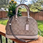 Coach Beige Signature Mini Sierra Satchel Photo 0
