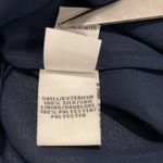 Diane Von Furstenberg DVF  ‘Kirsty’ Blouse Midnight Blue Size 2-100% Silk Photo 4
