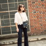 ZARA ✨HP✨ - CROPPED EMBROIDERED LASER-CUT TOP✨ Photo 4