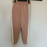 ZARA Side Stripe Track Pant Jogger in Millennial Pink and White Stripe XS Photo 3