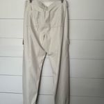 American Eagle Women’s 16 Tan Cream Faux Leather Tan Cargo Pants New Photo 3