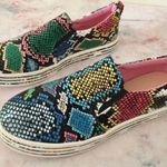 Snake Print Fashion Sneakers Multiple Size 7 Photo 1