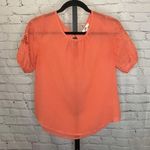 YA Los Angeles Silk Blend Orange Blouse Photo 0