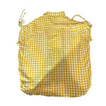 Madewell Women's Yellow Gingham Check Central Ruched Sleeve Shirt Size XS Photo 2