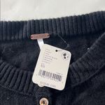 Free People NWT  Nocturnal Solid Cashmere Wool Cardigan Button Down Black XS $128 Photo 8