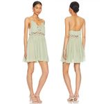 Free People NEW  FP One Ilektra Slip Dress Sage Green Lace Boho Large Coquette Photo 1