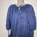 Innika Choo 100% linen blue baby doll mini dress O/S Photo 6
