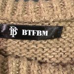 Women’s tan brown knit sweater, large Photo 2