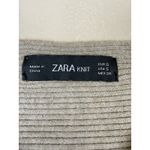 ZARA  Knit Batwing Sweater Women’s Size S Tan Boat Neck Knit Top Photo 5