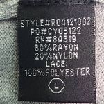 Cyrus  Gray Scoop Neck Knit Top Size Large Gray Knit Top Photo 6