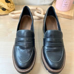 Blundlo Black Platform Loafers, Size 8M Photo 1