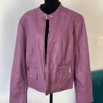 Modern faux leather jacket 💖💖💖 Pink Size XXL Photo 0