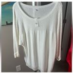 New York & Company Lightweight Sweater‎ White Size XL Photo 5
