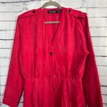 Vintage Gillian Red Silk V Photo 4