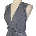 BUTTER BY NADIA Black and White Stripe Jersey Knit Versatile Dress One Size Size undefined Photo 12
