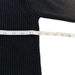J. Crew Black Rib Knit Turtleneck Sweater Small Cotton Cashmere Quiet Luxury Photo 5