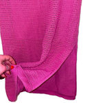 Skies Are Blue  Midi skirt Women medium Pink Crochet cottagecore knits split hem Photo 6