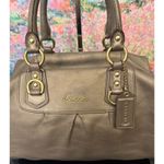 Coach GUC  F15447 Ashley Satchel in Olive/Bronze Leather Photo 8