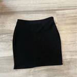 Tobi  Black Bodycon Style Mini Skirt With Crisscross Cut Out Detail- Size Small Photo 1