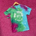 The Rolling Stones in Concert Hot Lips Rock Band Tie Dye M  Photo 2