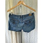 American Eagle  AE Factory Faded Medium Wash Raw Hem 4 Pocket Denim Boy Shorts 6 Photo 2