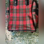 Vintage red plaid zipper carrying case bag Photo 4
